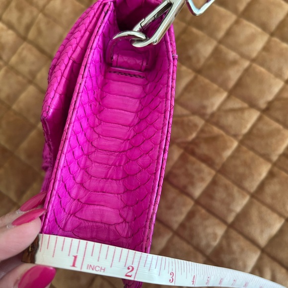 Pink Python leather  Handbag - Picture 5 of 7